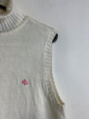 White Ralph Lauren Sleeveless Jumper Women's XL