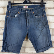 Blue Levi's 501s Denim Jorts W30