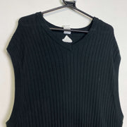 Black Adidas Golf Knit Vest Sweater Large