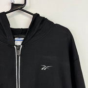 Black Reebok zip up Hoodie Women's Large