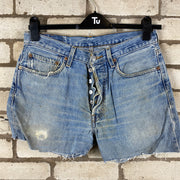 Blue Levi's 501 Denim Jorts W32