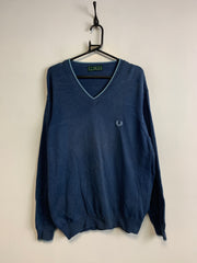 Navy Fred Perry Knitwear Sweater Men's Medium