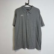 Grey Kappa Polo Shirt Medium