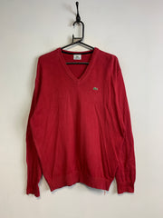 Red Lacoste Knitwear Sweater Men's Large