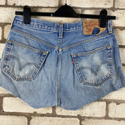 Blue Levi's 501s Denim Jorts W34