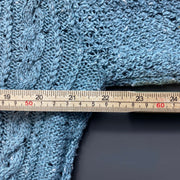 Blue Cable Knit Jumper Sweater Medium