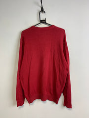 Red Lacoste Knitwear Sweater Men's Large