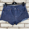 Navy Levi's 501s Demin Jorts W31