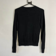 Black Tommy Hilfiger Cardigan Knitwear Sweater Jumper Womens Small