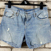 Blue Levi's 501s Denim Jorts W34