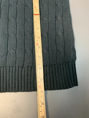 Black Chaps Cable Knit Sweater Women's XL