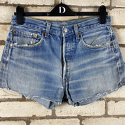 Blue Levi's 501s Denim Jorts W34