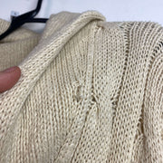 Vintage Beige Polo Ralph Lauren Cable Knit Sweater Women's Large