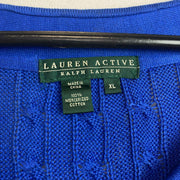 Blue Ralph Lauren Cable Knit Sweater Women's XL