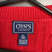 Red Chaps Cable Knit Sweater Women's XL