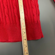 Red Chaps Cable Knit Sweater Women's XL