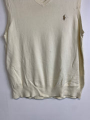 Yellow Polo Ralph Lauren Vest Jumper Women's Medium