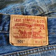 Blue Levi's 501 Denim Jorts W31