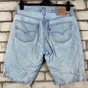 Blue Levi's 501 Denim Jorts W37