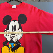 Red Disney Sweatshirt Women's Large