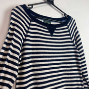 Navy and White Ralph Lauren Jumper Women's Small