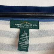 Navy and White Ralph Lauren Jumper Women's Small