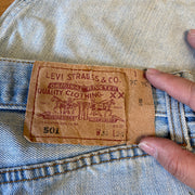 Blue Levi's 501 Denim Jorts W37