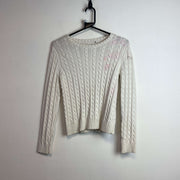 White Ralph Lauren Cable Knit Sweater Women's Small