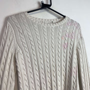 White Ralph Lauren Cable Knit Sweater Women's Small