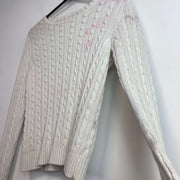 White Ralph Lauren Cable Knit Sweater Women's Small