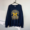 Vintage 90s Navy Michigan Sweatshirt Men's XXL