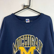 Vintage 90s Navy Michigan Sweatshirt Men's XXL