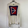 Cream White Izod Knitwear Sweater Women's Large