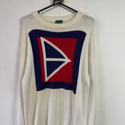 Cream White Izod Knitwear Sweater Women's Large