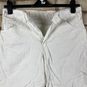 White Dickies Workwear Carpenter Shorts W34