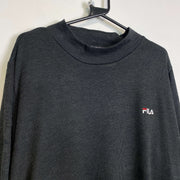Vintage Fila Black Sweatshirt XL