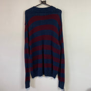 Red and Navy Chaps Knitwear Sweater Women's XL