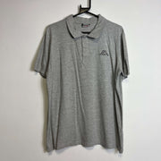 Grey Kappa Polo Shirt Large