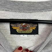 Grey Harley Davidson Sweatshirt Men's Large