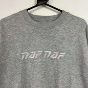 Grey Naf Naf Sweatshirt Men's Large