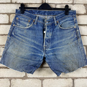 Blue Levi's 501 Denim Jorts W33