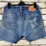 Blue Levi's 501 Denim Jorts W33