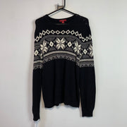 Black and White Chaps knitwear Sweater Women's XL