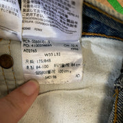 Blue Levi's 501 Denim Jorts W33