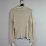 Cream White Chaps Knitwear Sweater Women's XL