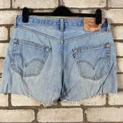 Blue Levi's 501 Denim Jorts W33