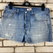 Blue Levi's 501 Denim Jorts W33