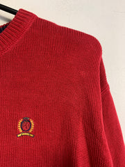 Red Tommy Hilfiger Knitwear Sweater Men's XL