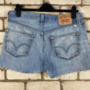 Blue Levi's 501 Denim Jorts W33