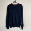 Navy Tommy Hilfiger Knit Jumper Sweater Medium